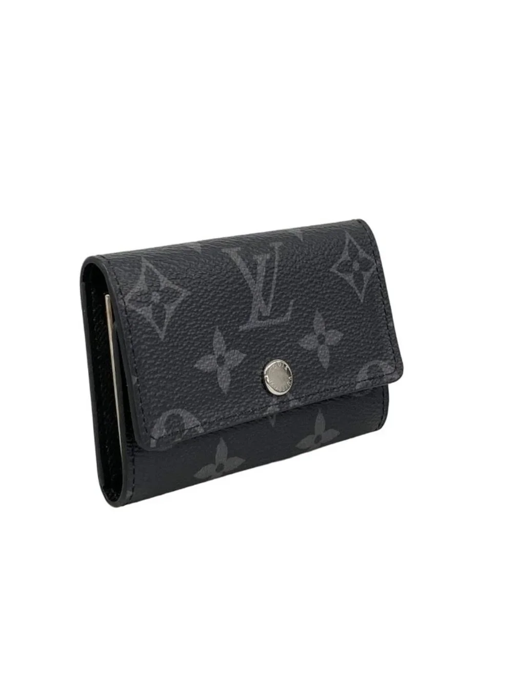 Louis Vuitton Key Case Monogram Eclipse Multicles 6 Black Key Holder